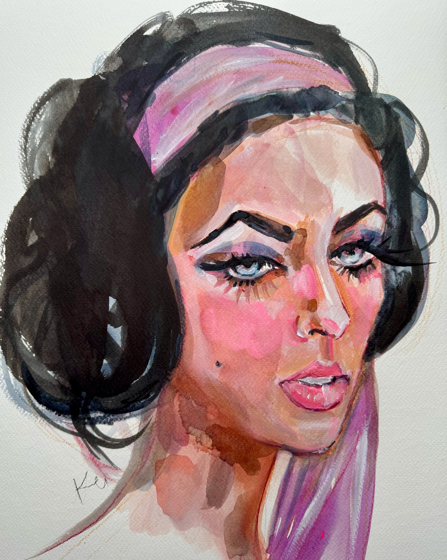 Liz Taylor Violet Print