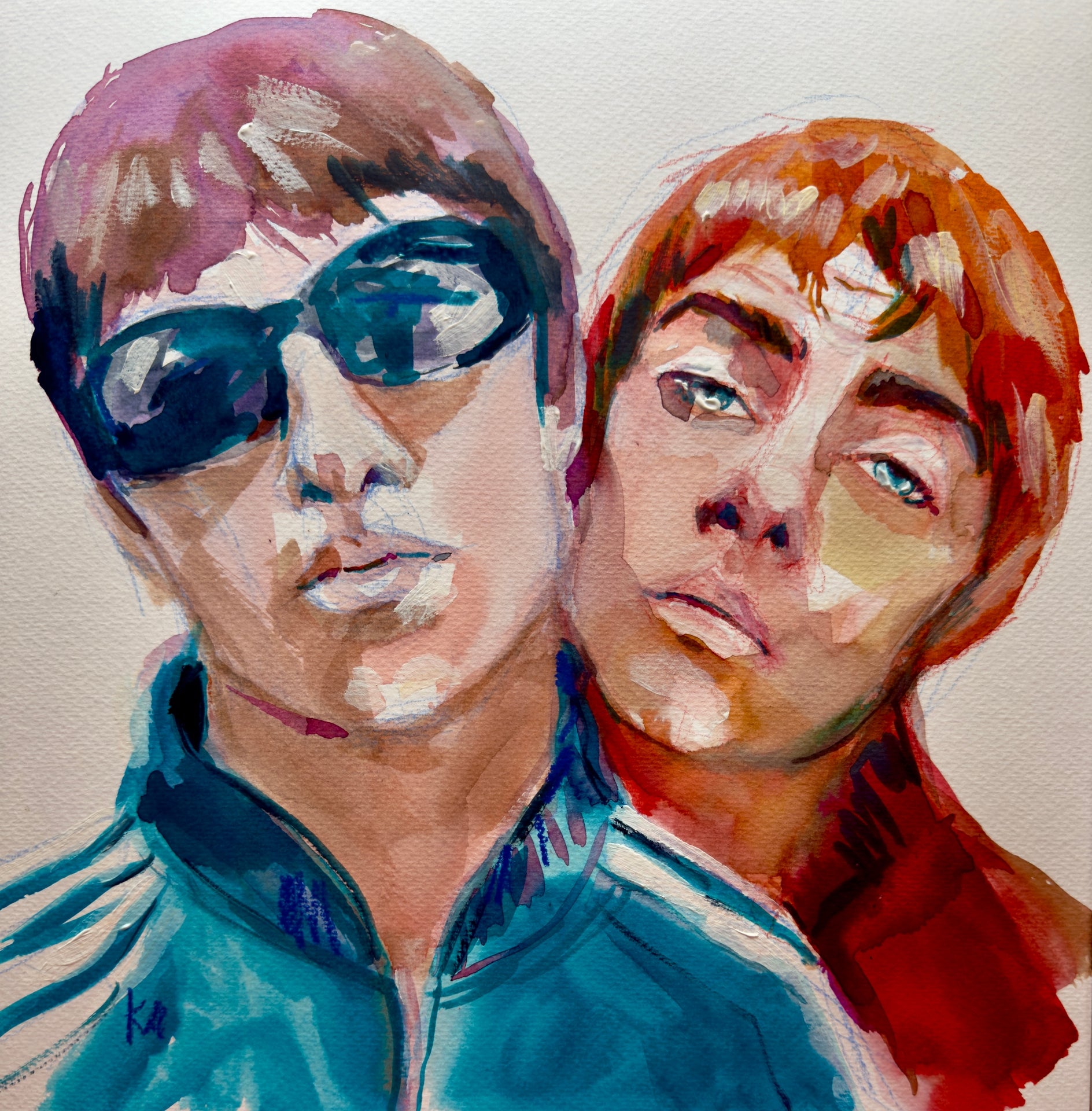 Liam and Noel Gallagher print