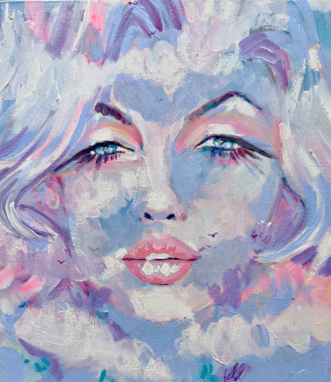 Sky Blue Marilyn Print