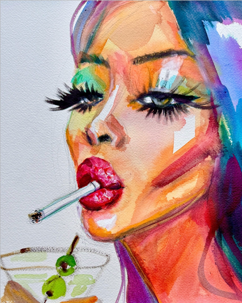 Naomi Martini Print