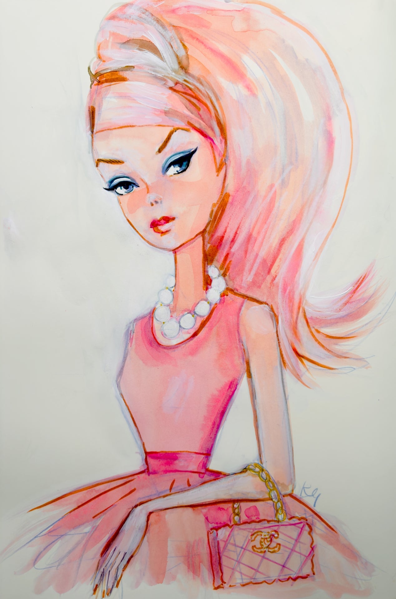 barbie smoking cigarette poster Print Pretty Barbie Print Limited