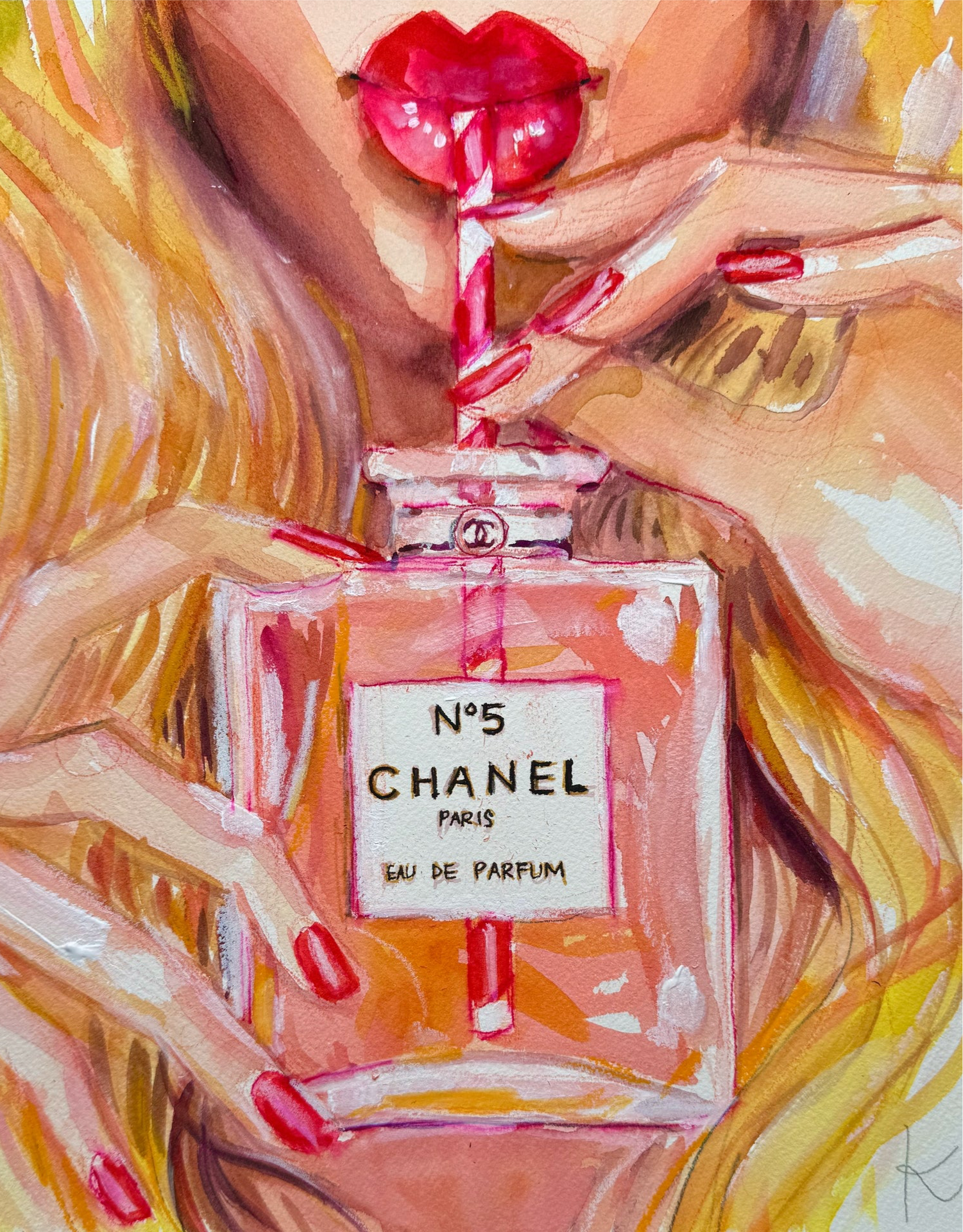 Drink Up Chanel Print