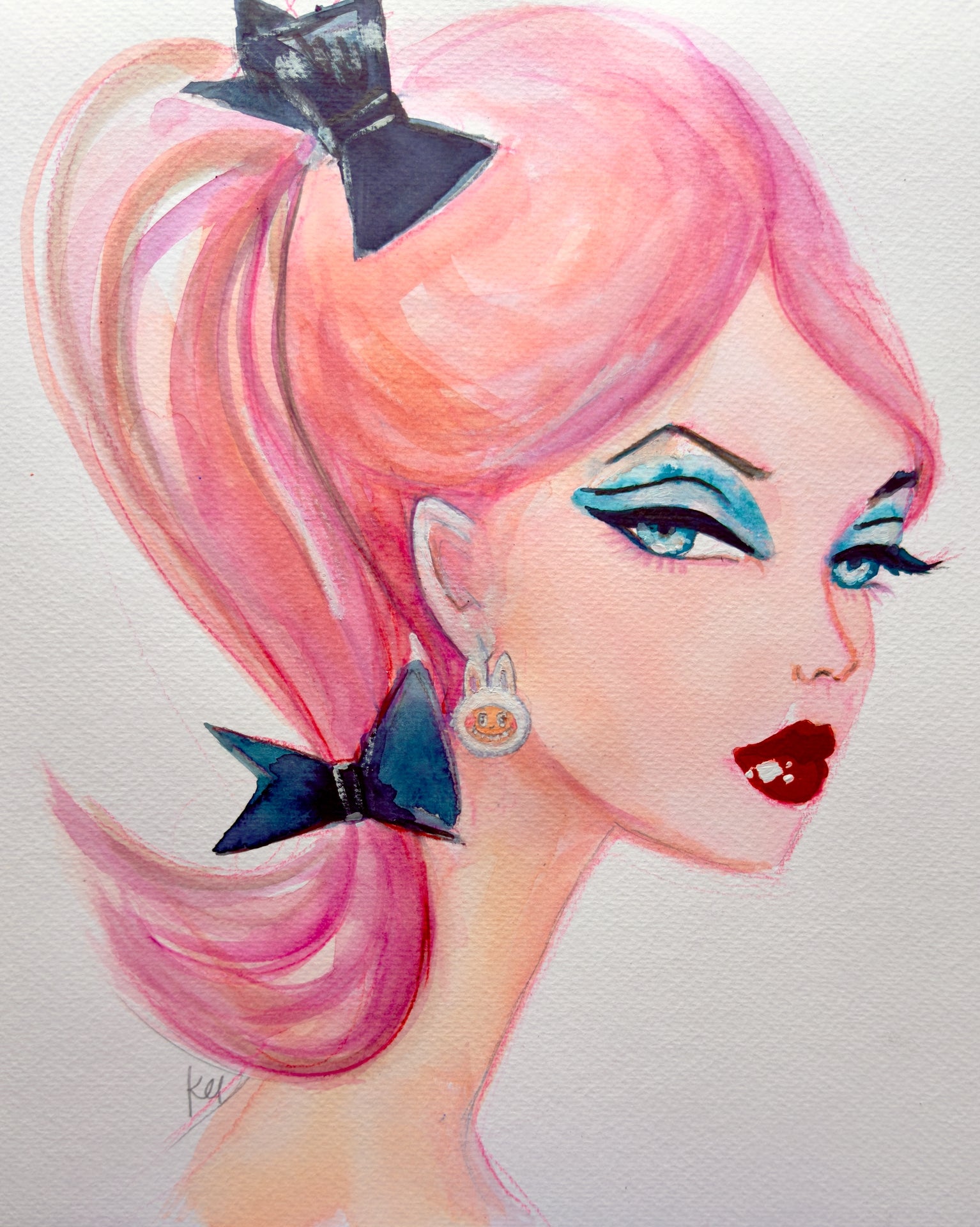 Labubu Barbie print