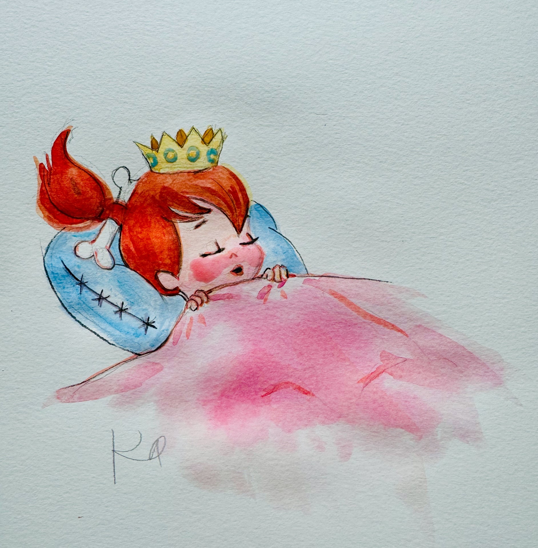 Princess Pebbles Print