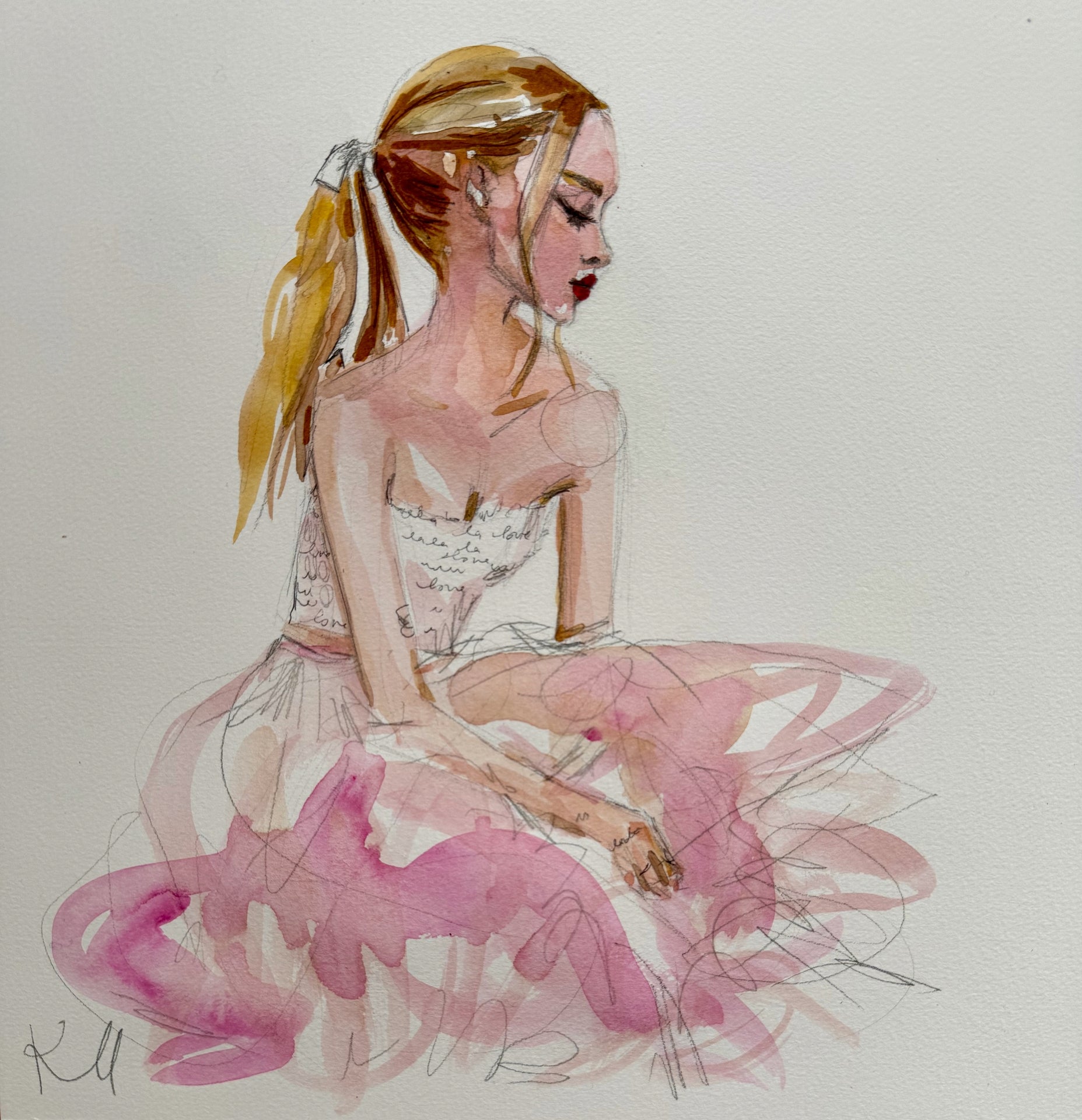 Ballet Dove Print