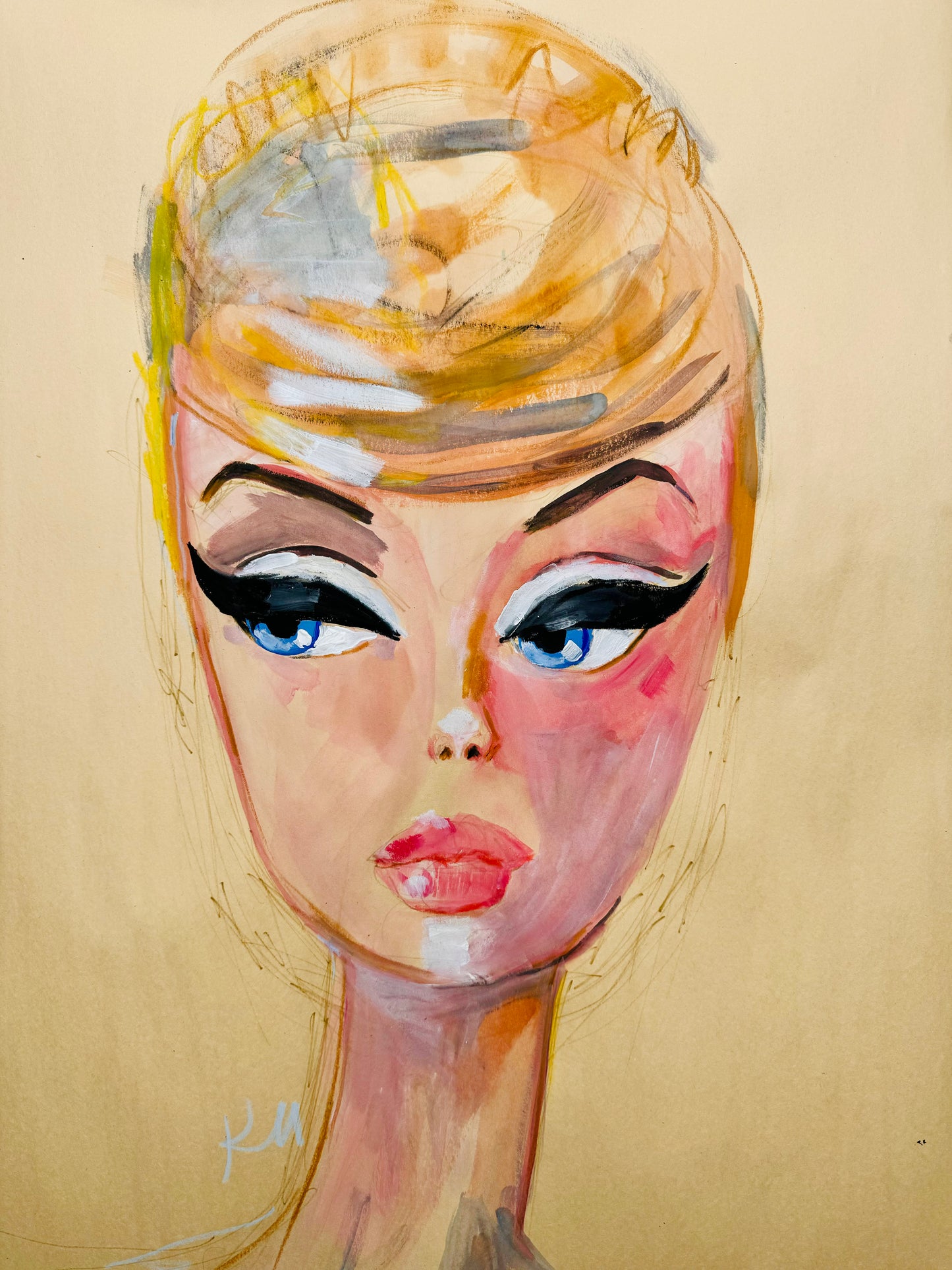 Big Barbie drawing.