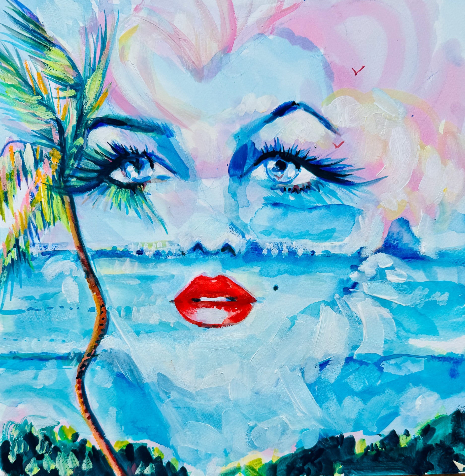 Beachy Marilyn Print