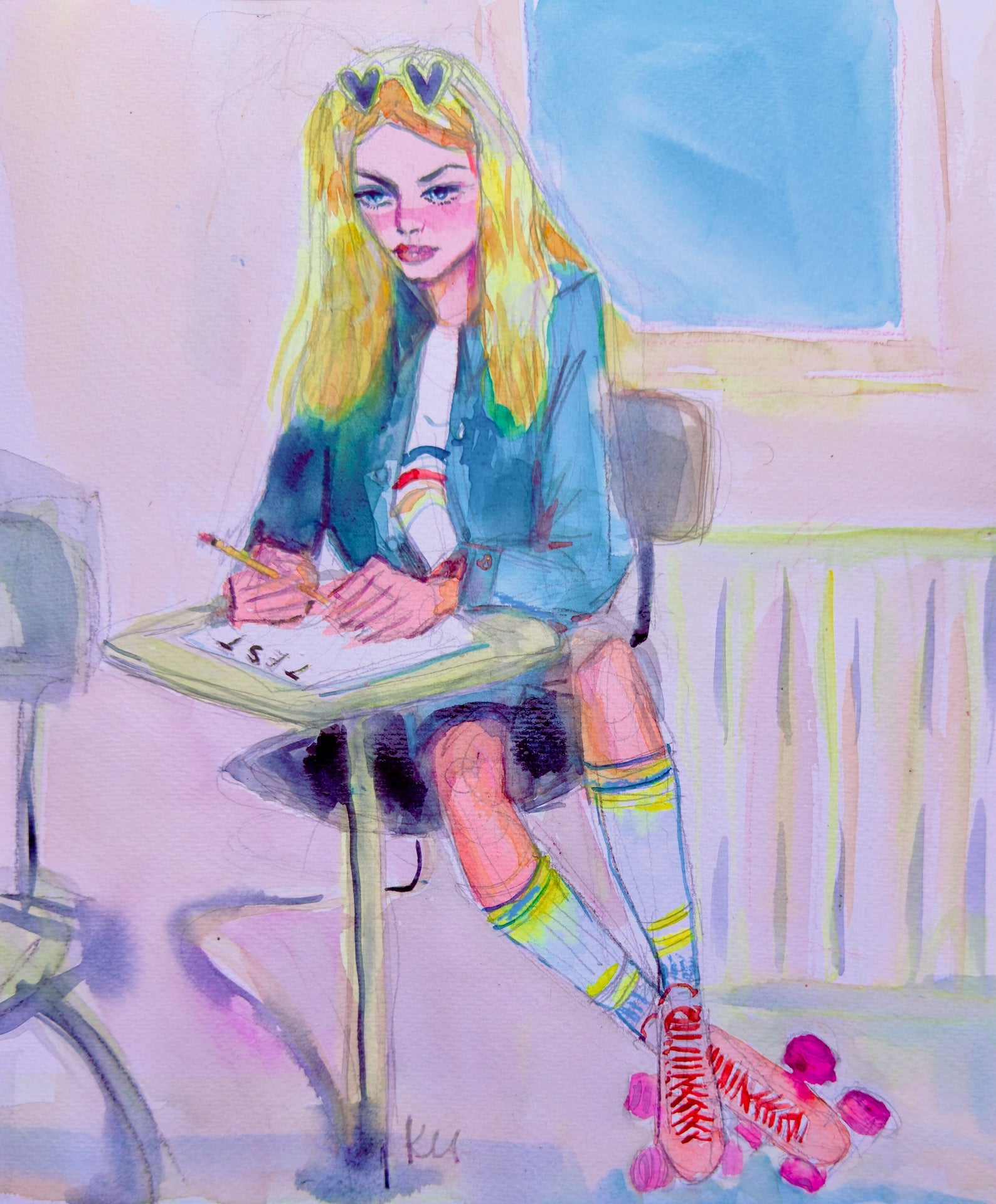 Rollergirl Print