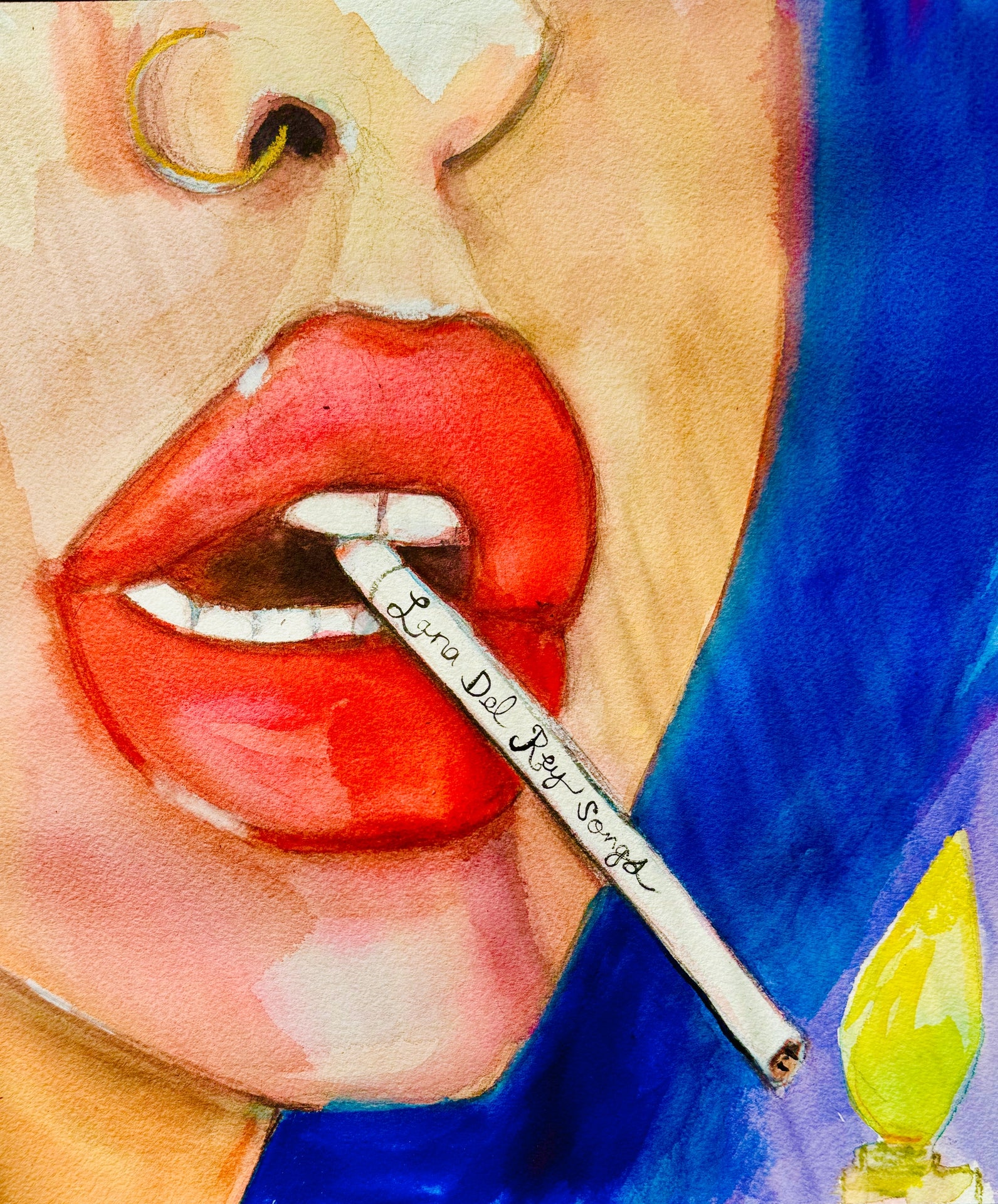 lana del rey cigarette lipstick USgiftideas Lipsticks Set Handmade Lana Del Rey Poster Box Lana Del Rey Merch Lana del rey present |
