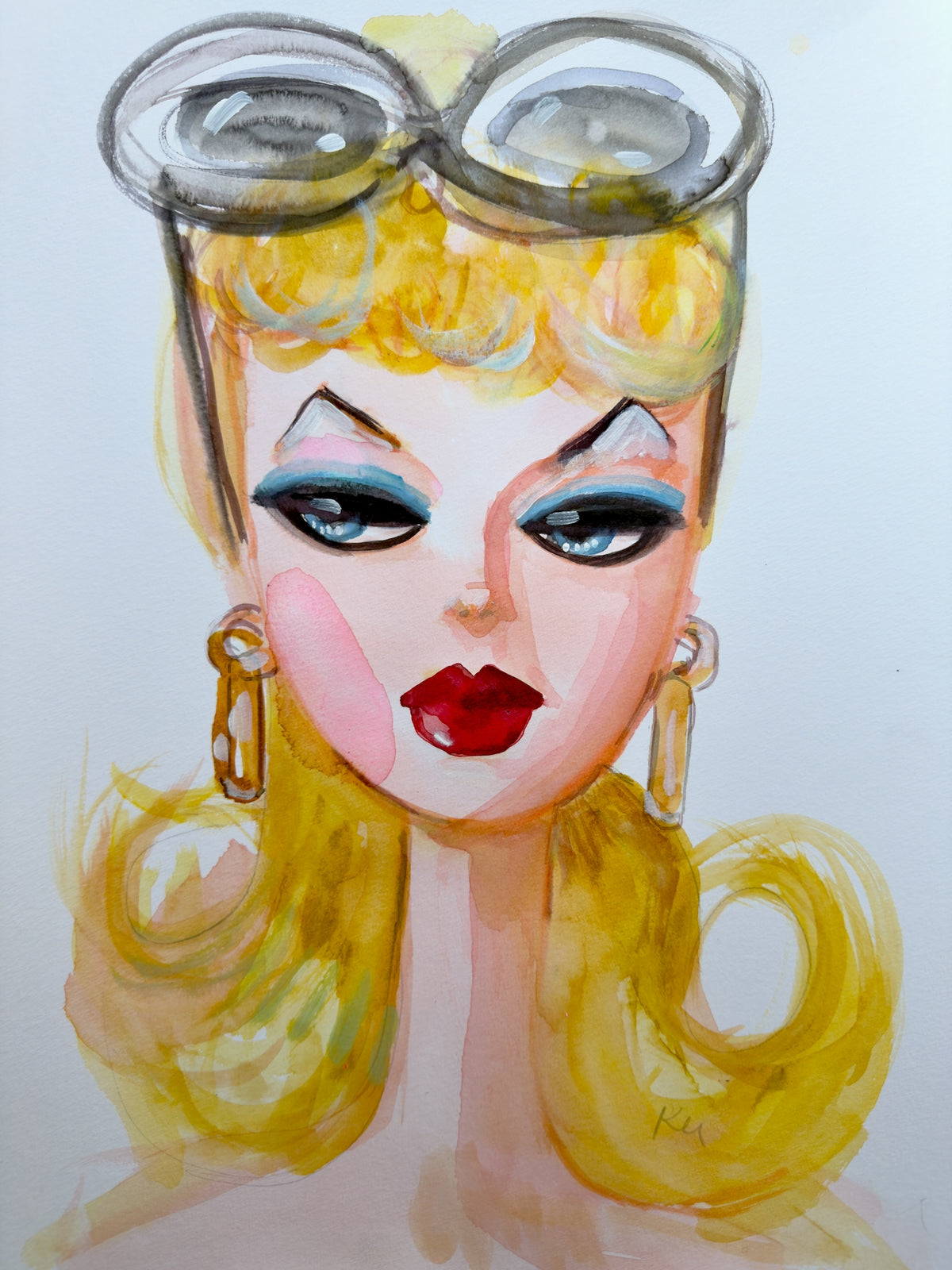 Retro Summer Barbie Print
