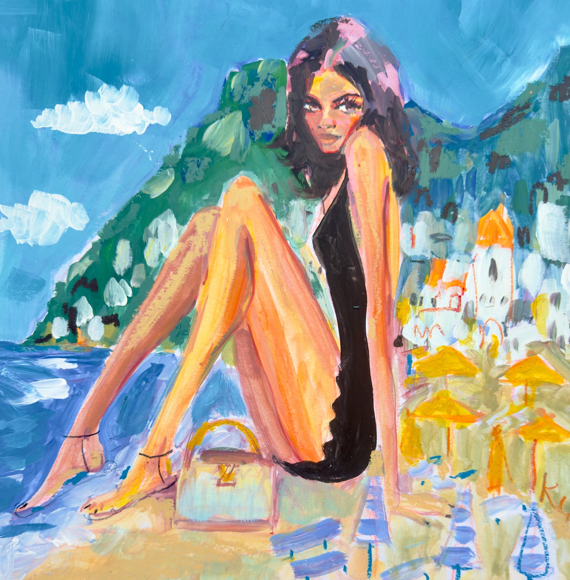 Zendaya Beach Print