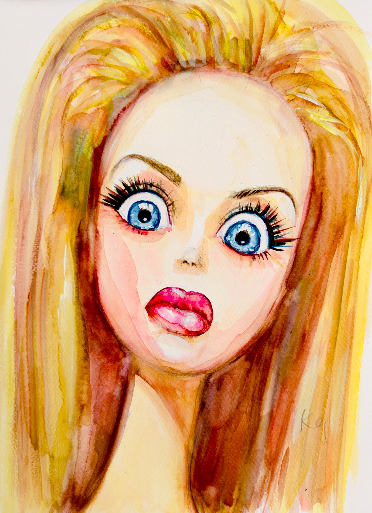 Barbie Face Print