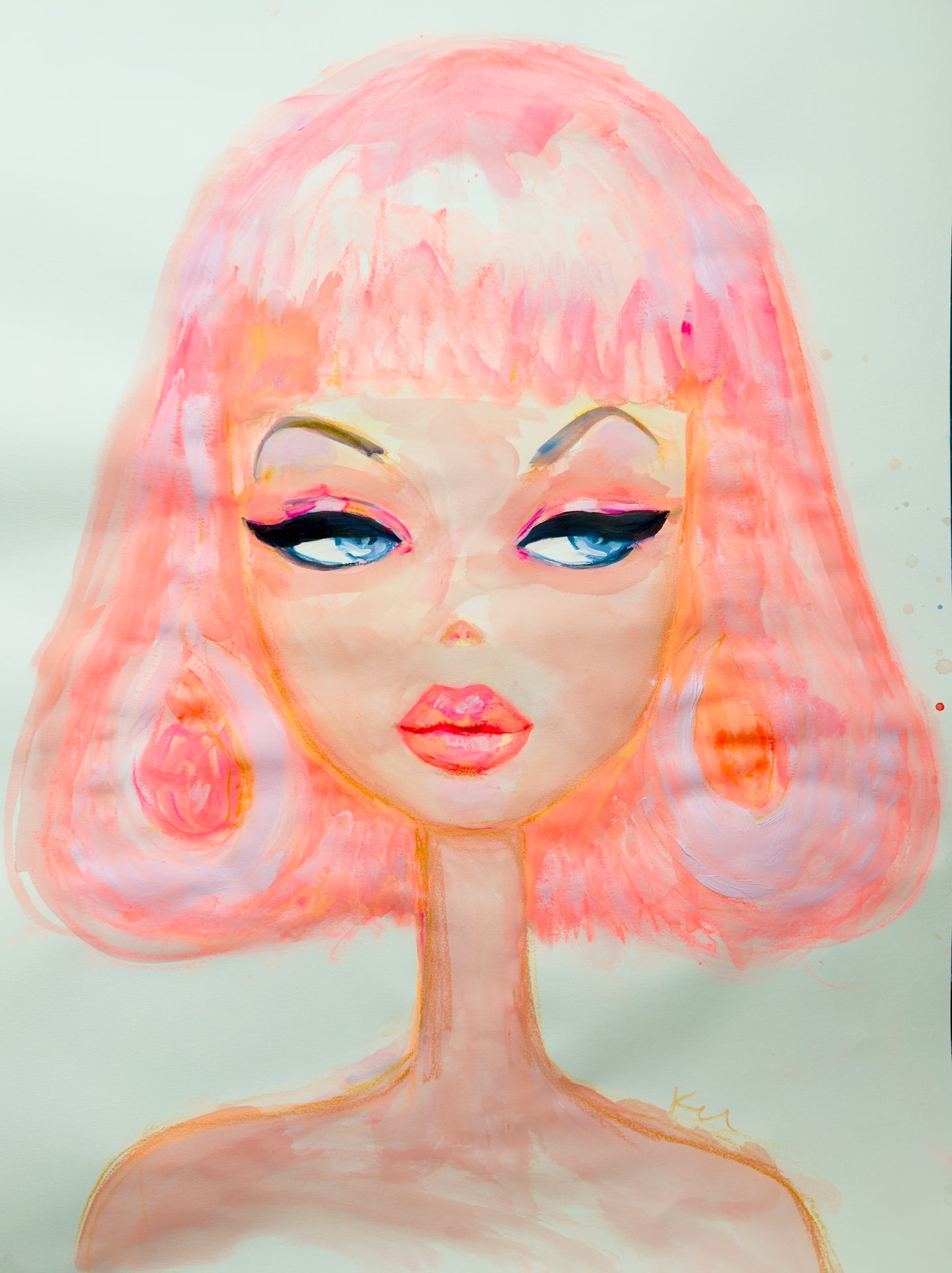 Bright Pink Barbie Print