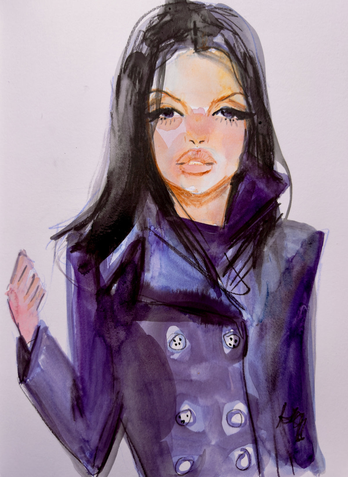 Peacoat Print
