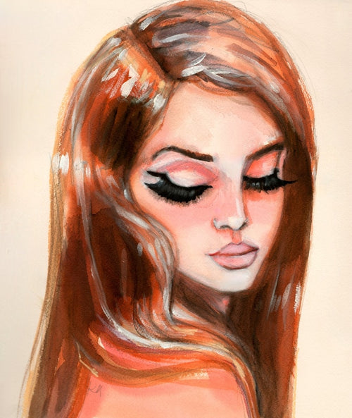 Lana Looking Down Print