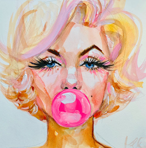 Marilyn Monroe Bubblegum Print