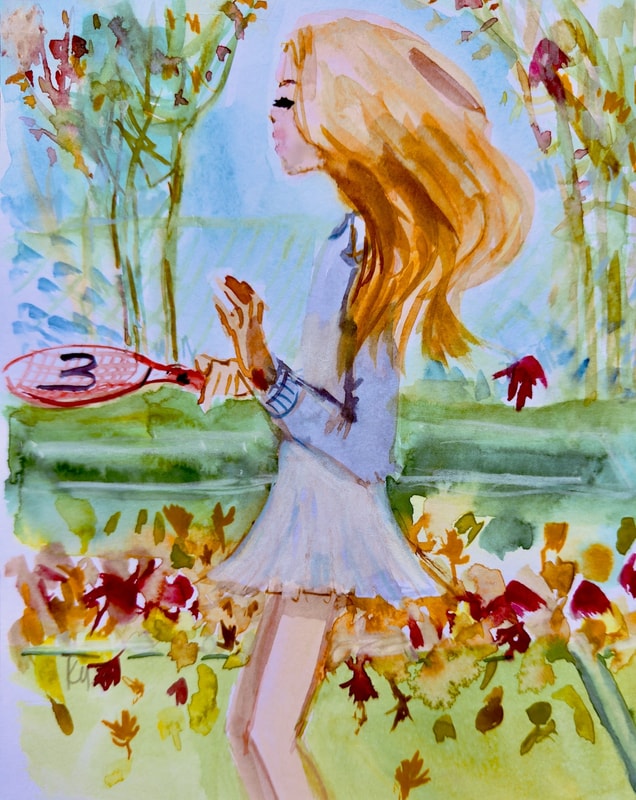 Fall Tennis Print