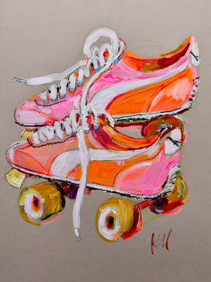 Puma Rollerskates Pink Print