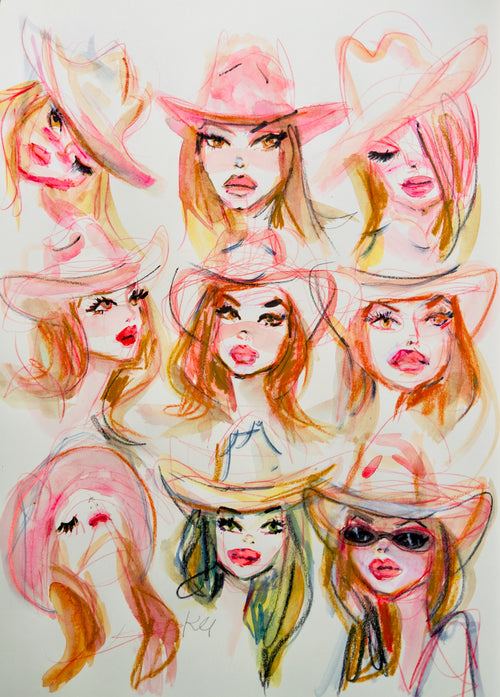 Maren Hat Study Print