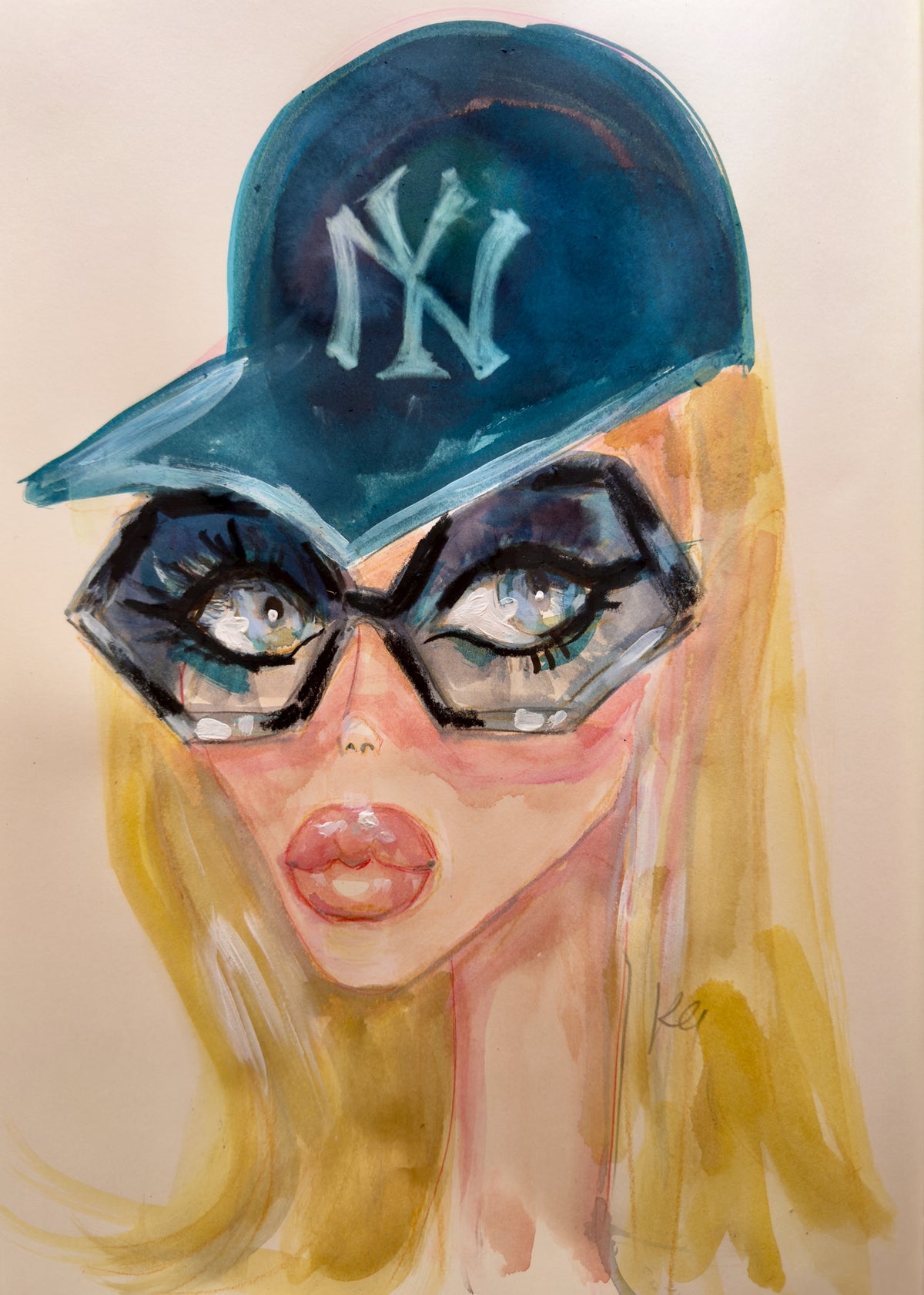 New York Hat Print