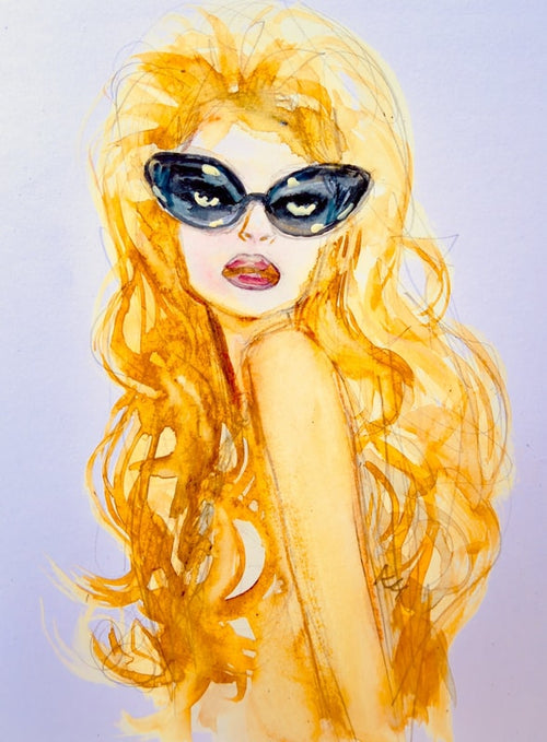 Electric Blonde Print
