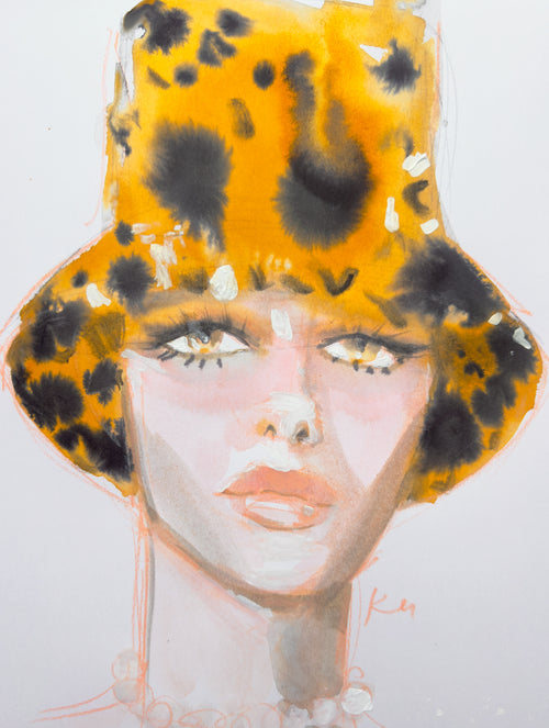 Leopard Hat 2 Print