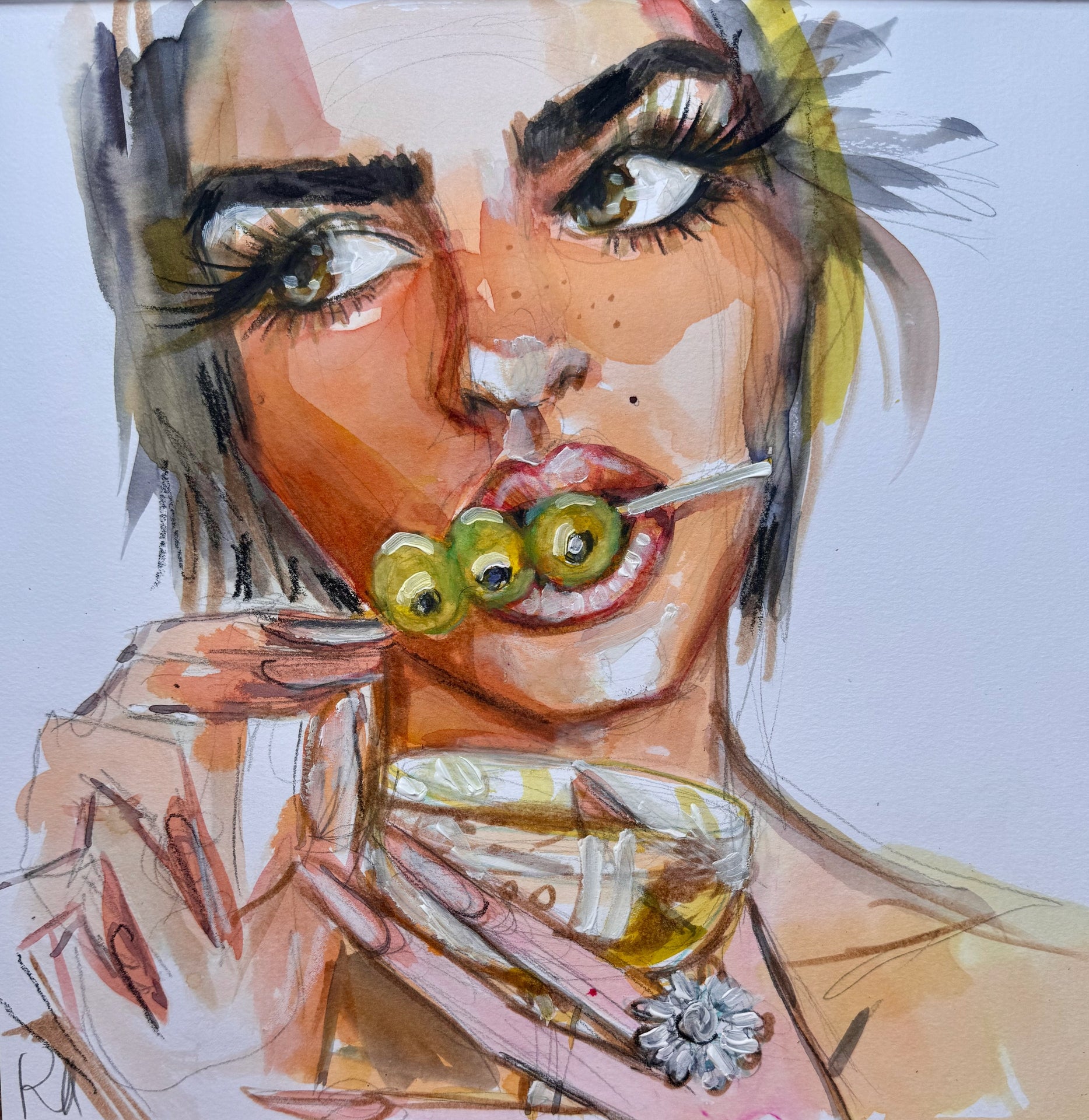 Dirty Martini Print