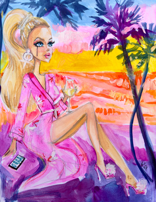 Breakup Barbie Print