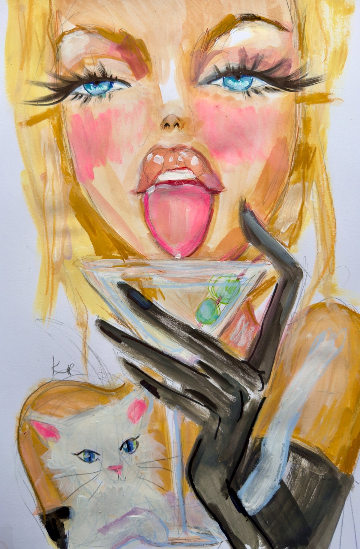 Barbie Martini Print