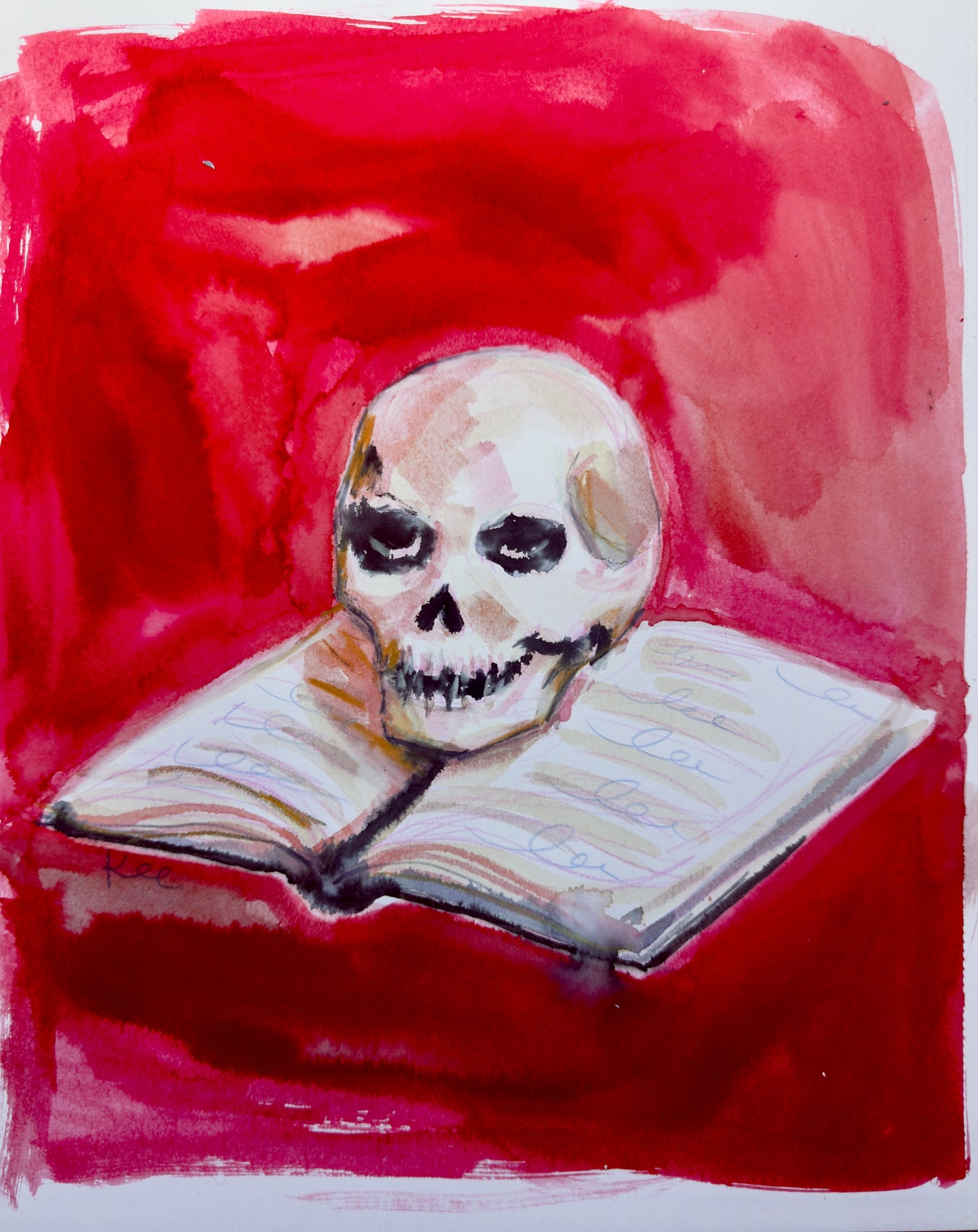 Death and Reading Print