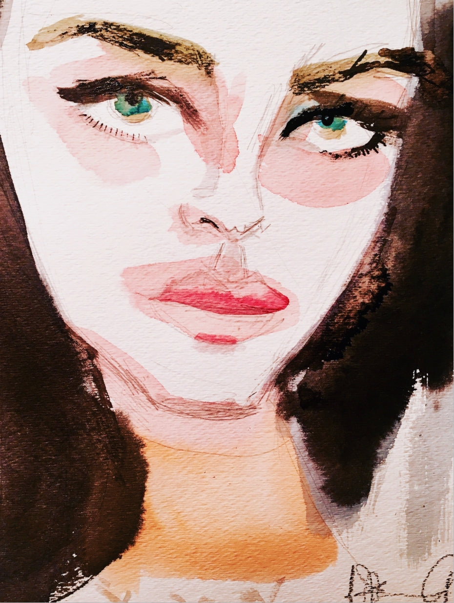Green Eyes Print