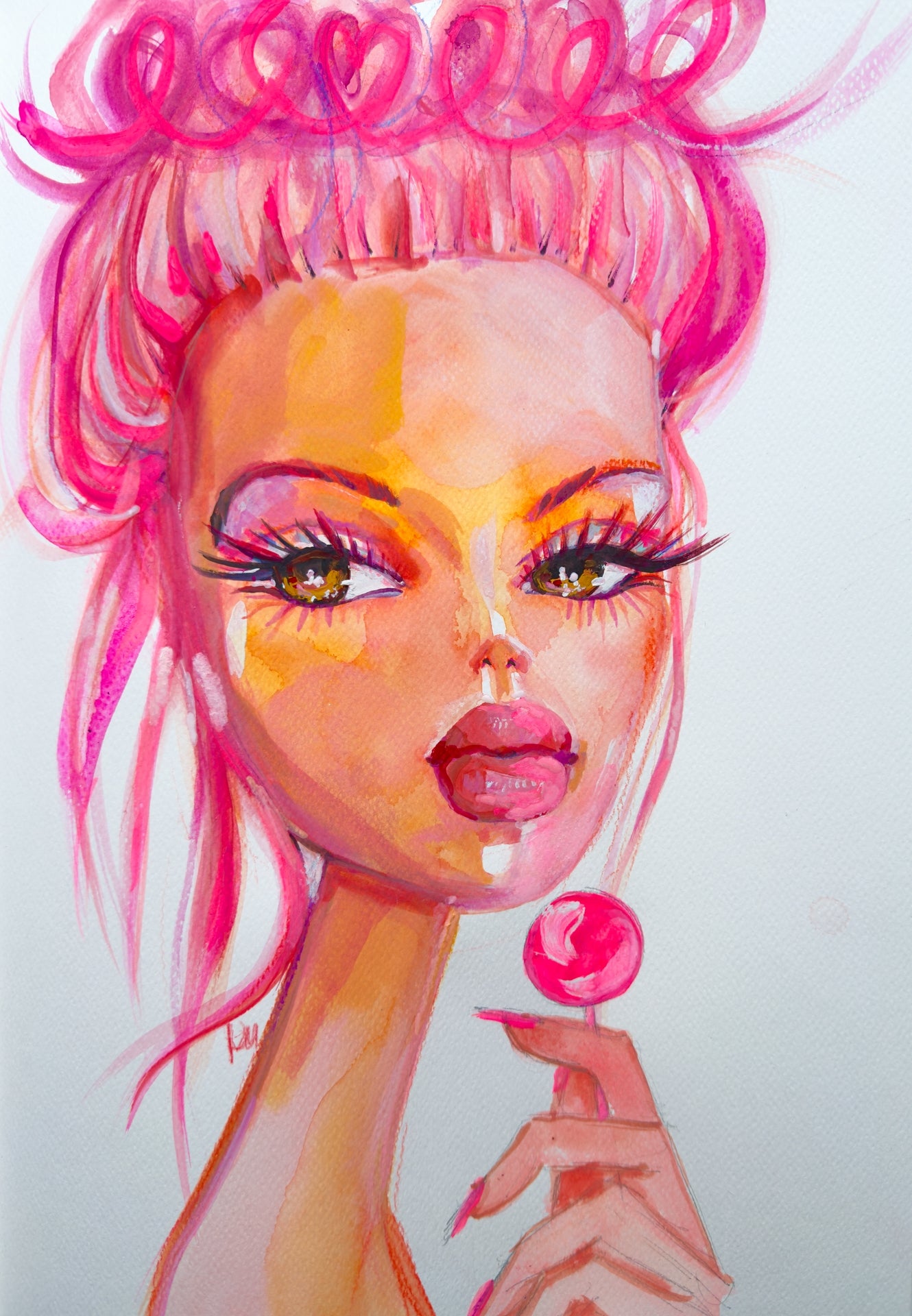 Lolipop Barbie Print