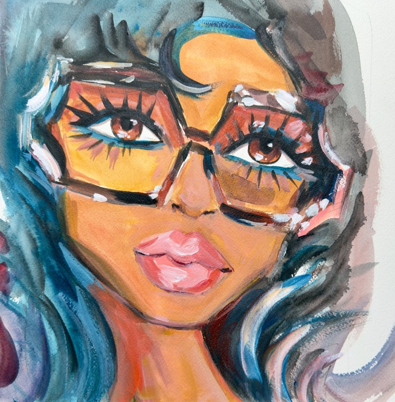 Stylish Glasses Print