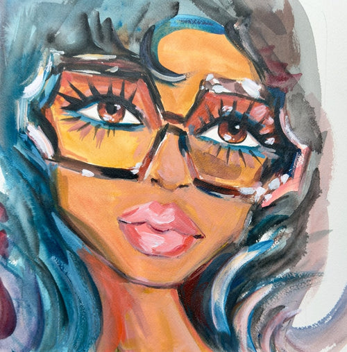 Stylish Glasses Print