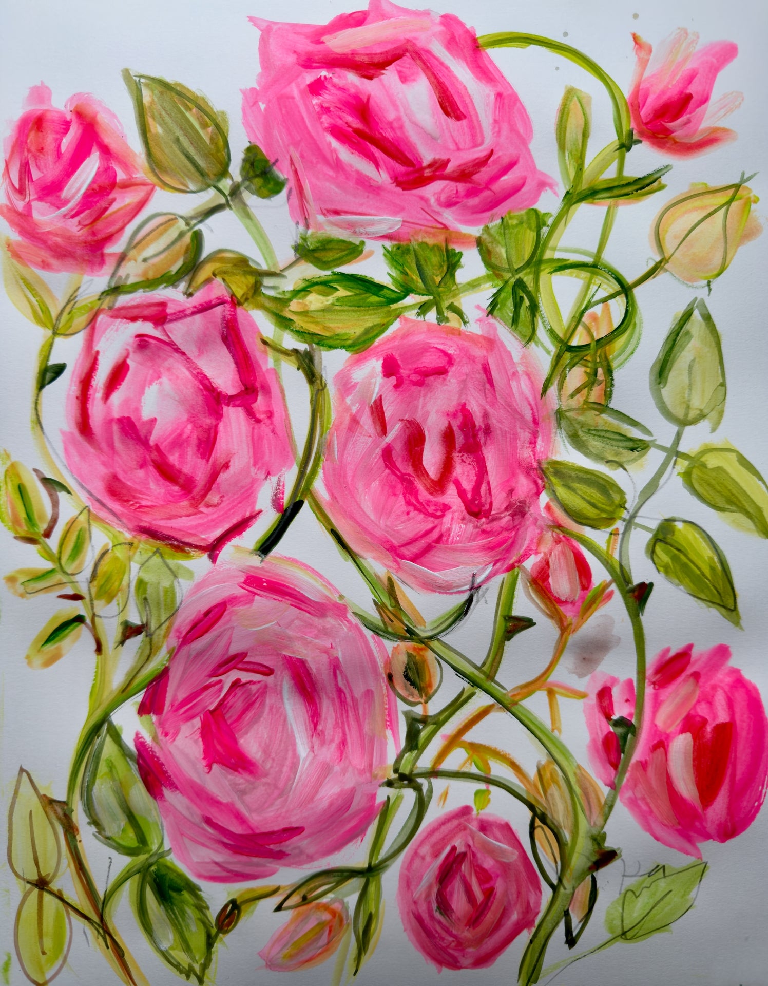 Pink Rose Print