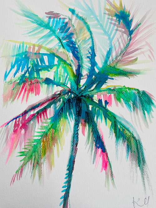 Rainbow Palm Print