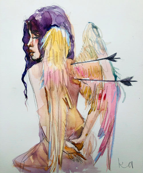 Struck Angel Print