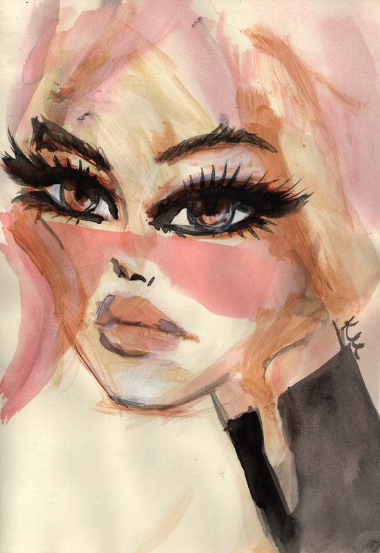 Dusty Rose Sketch