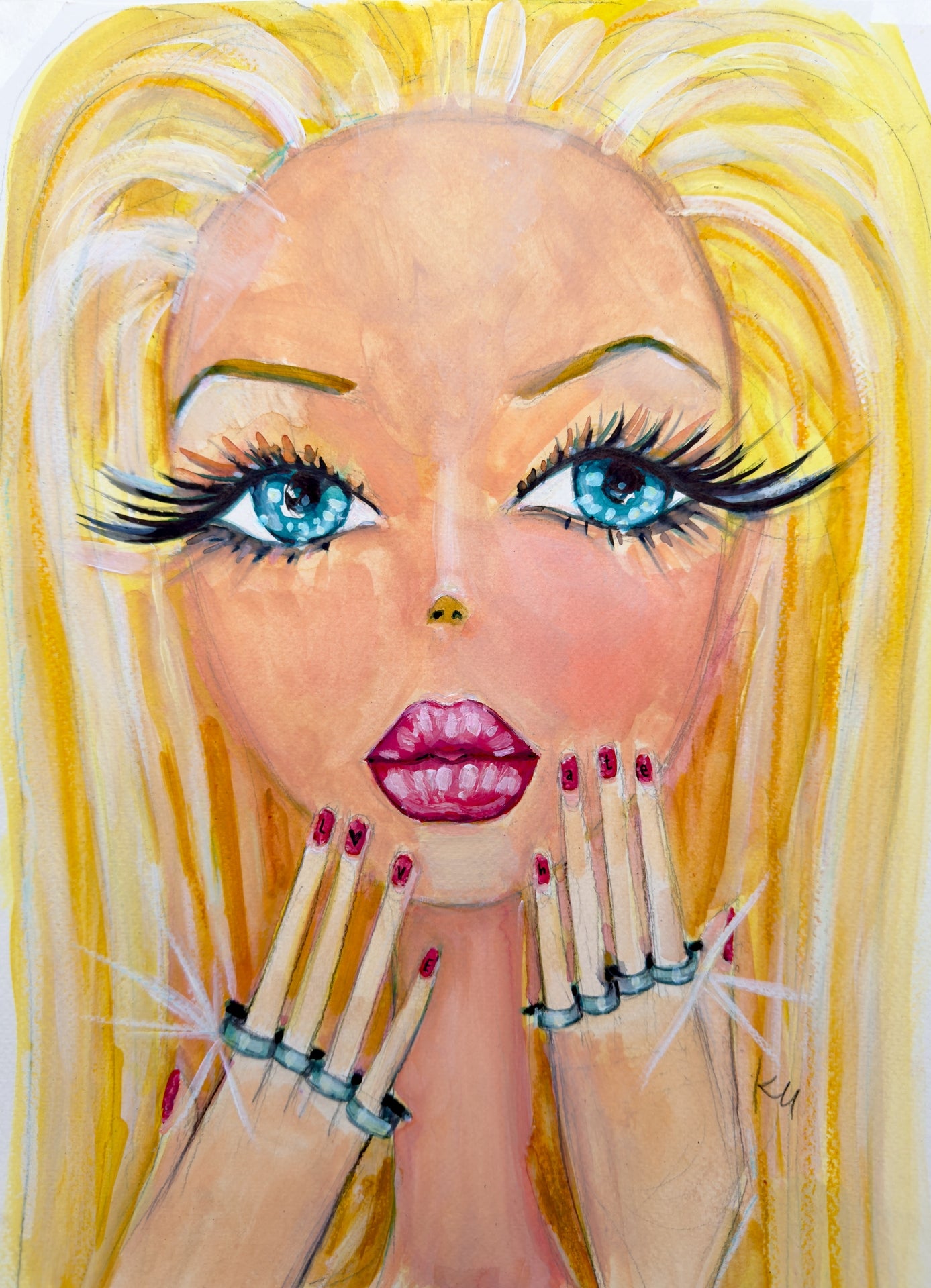 Brass Knuckles Barbie Print