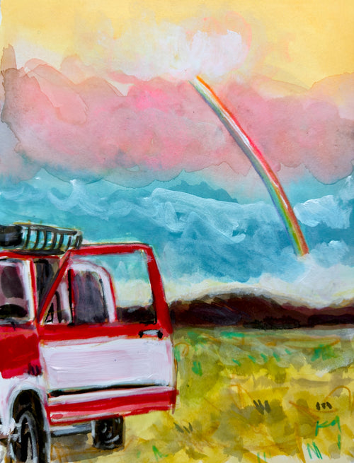 Rainbow, Truck Door Print