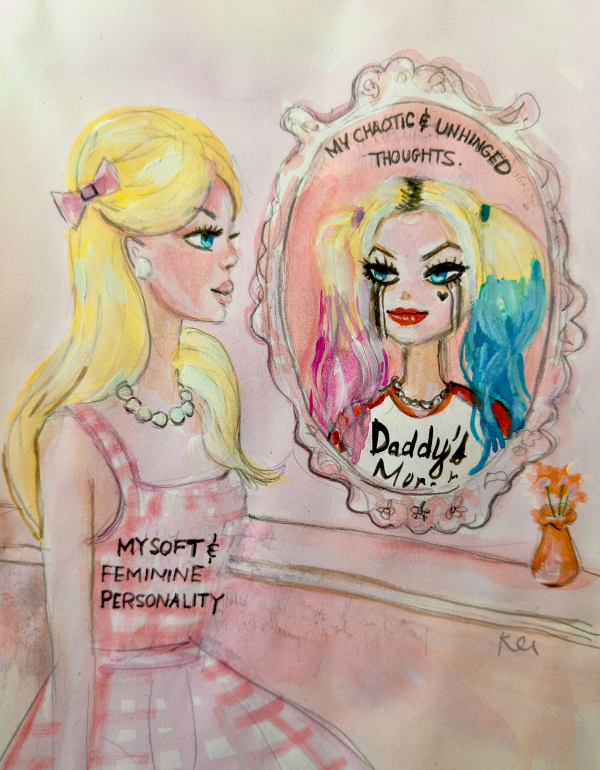 Me and My Thoughts Print