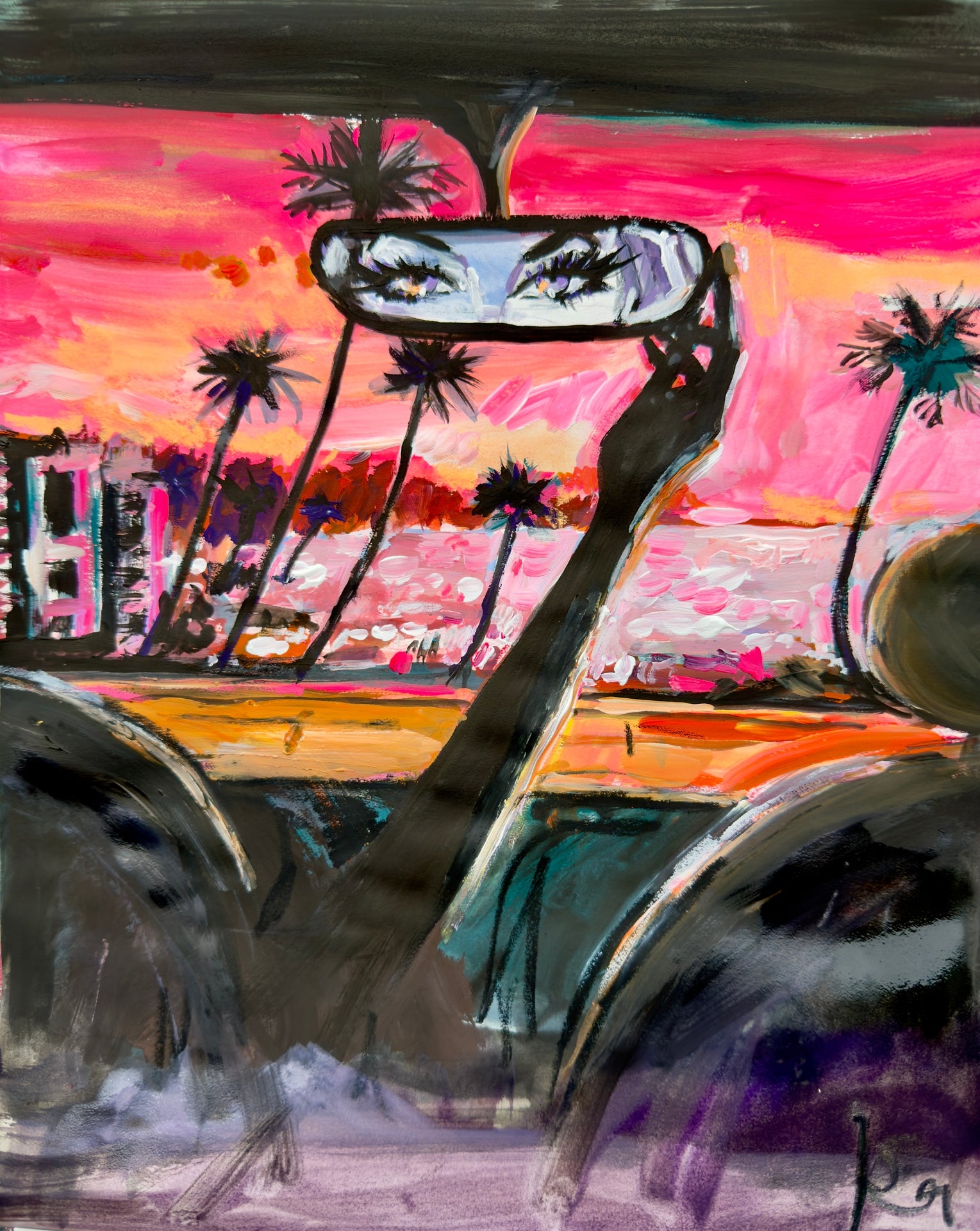 Backseat Beach Print