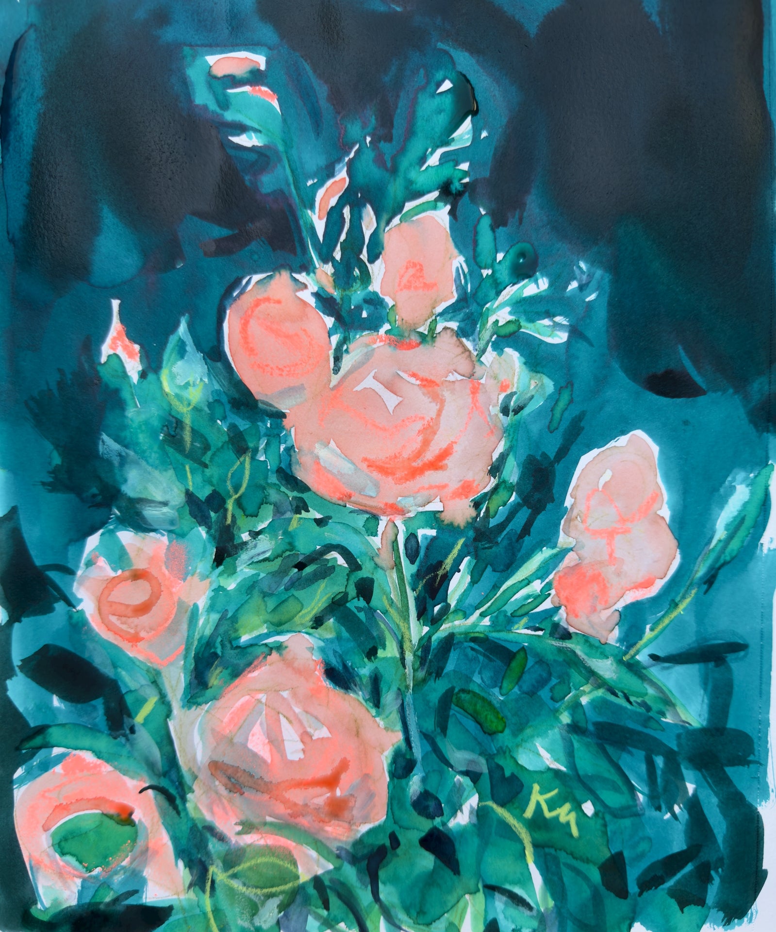 Night Roses Print