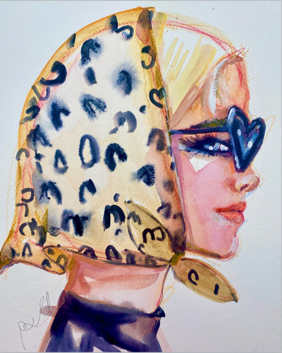 Leopard Scarf Print