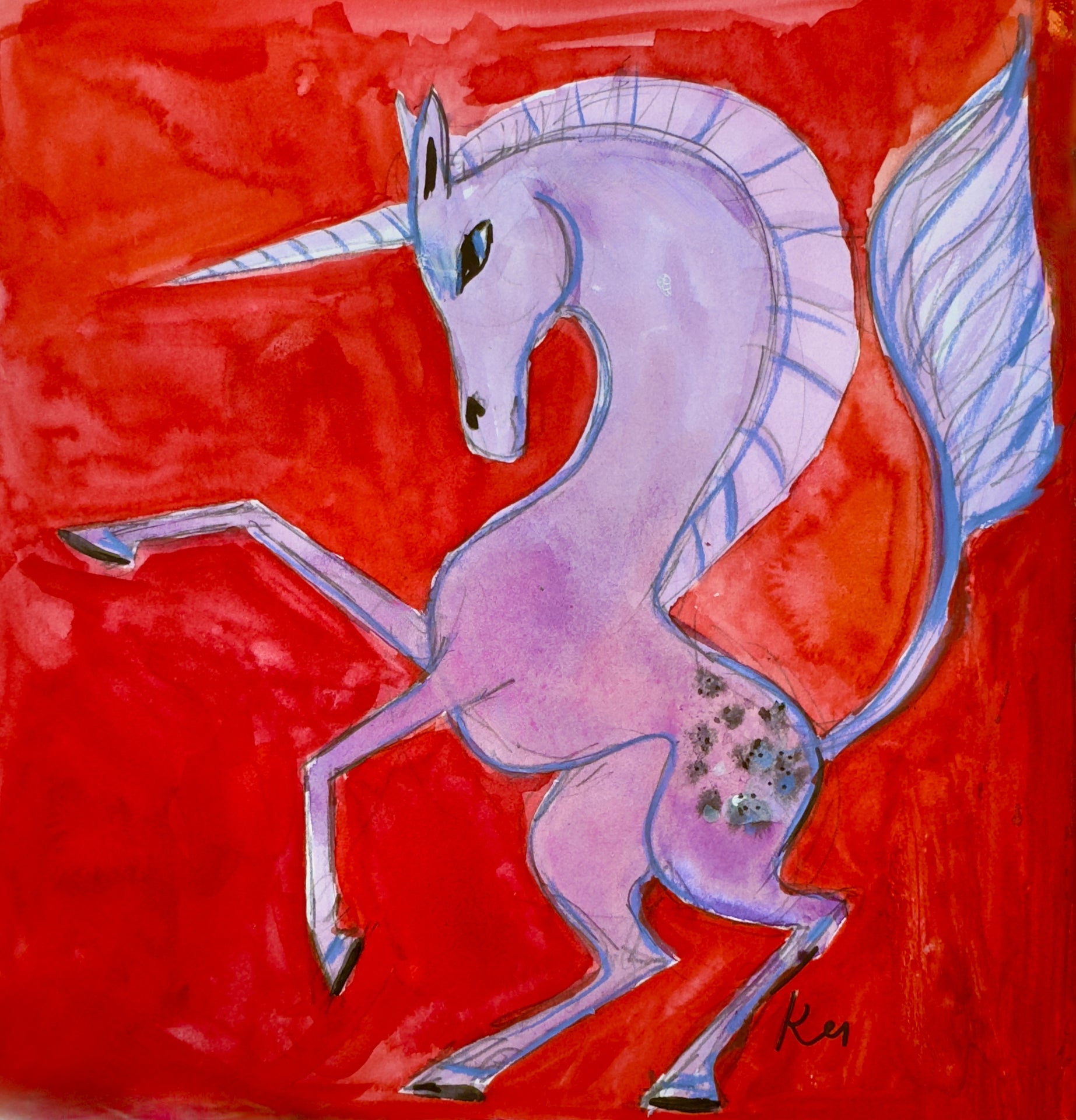 Unicorn Dancing Print