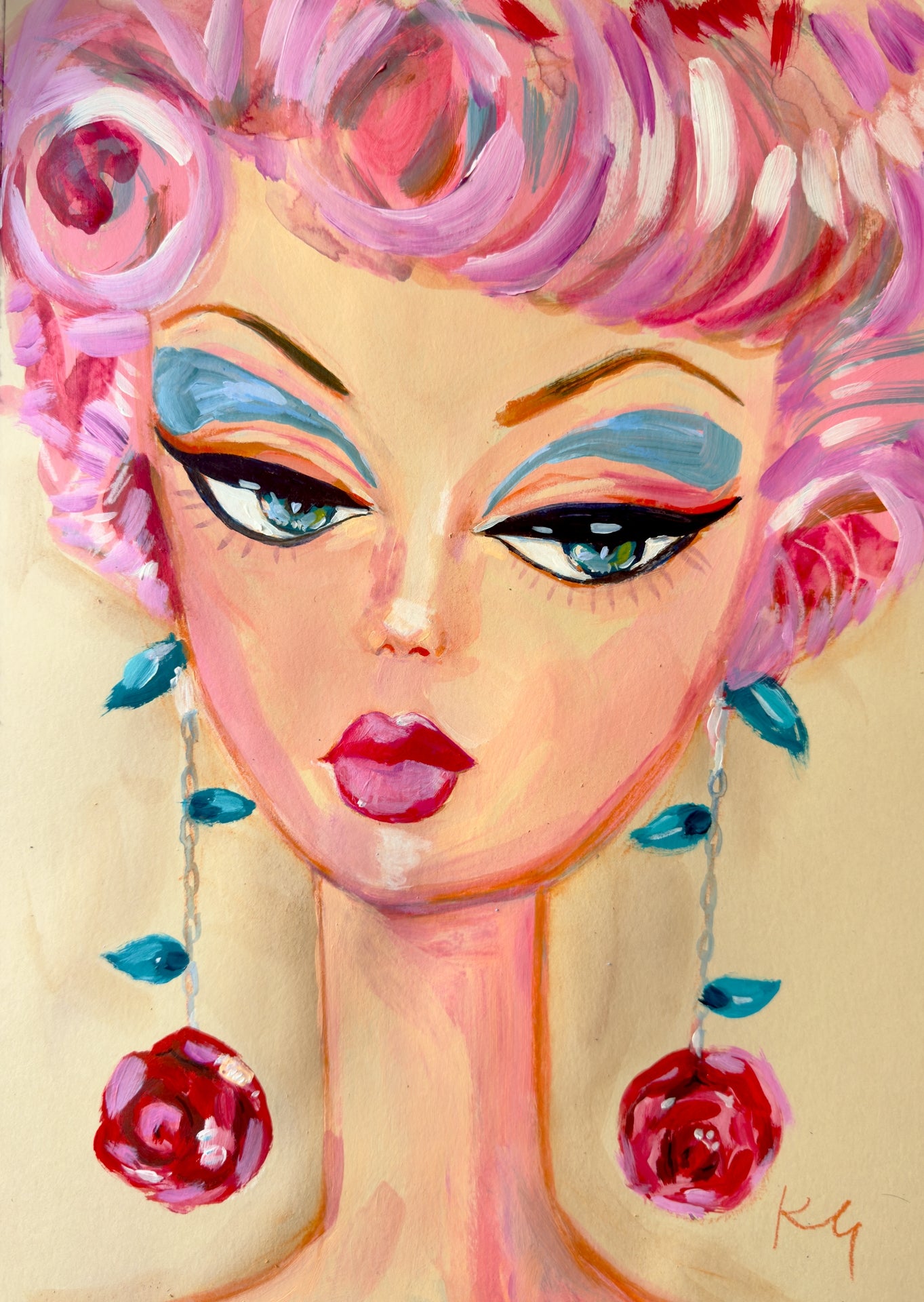 Roses Barbie Print