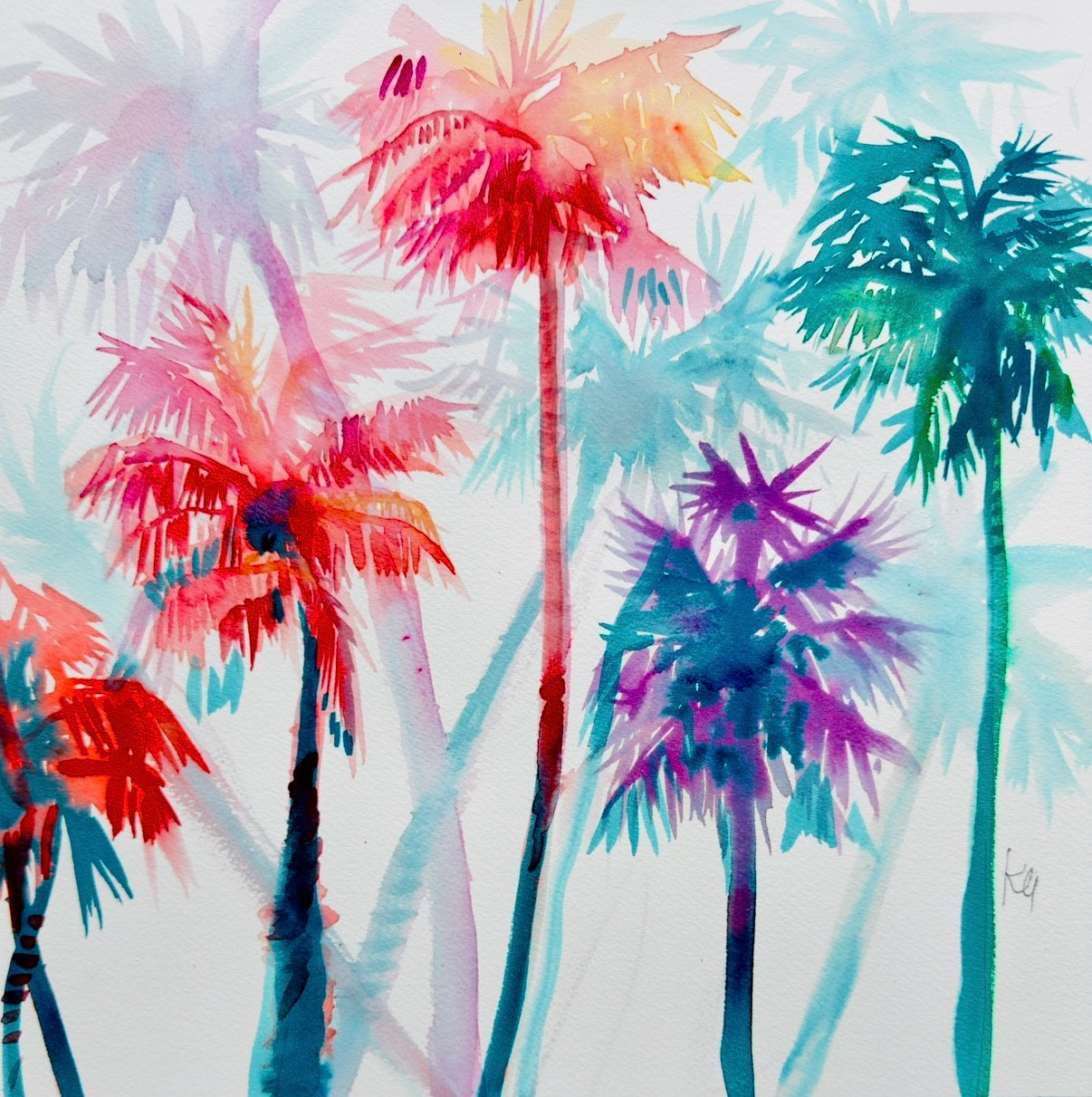 Rainbow palms original