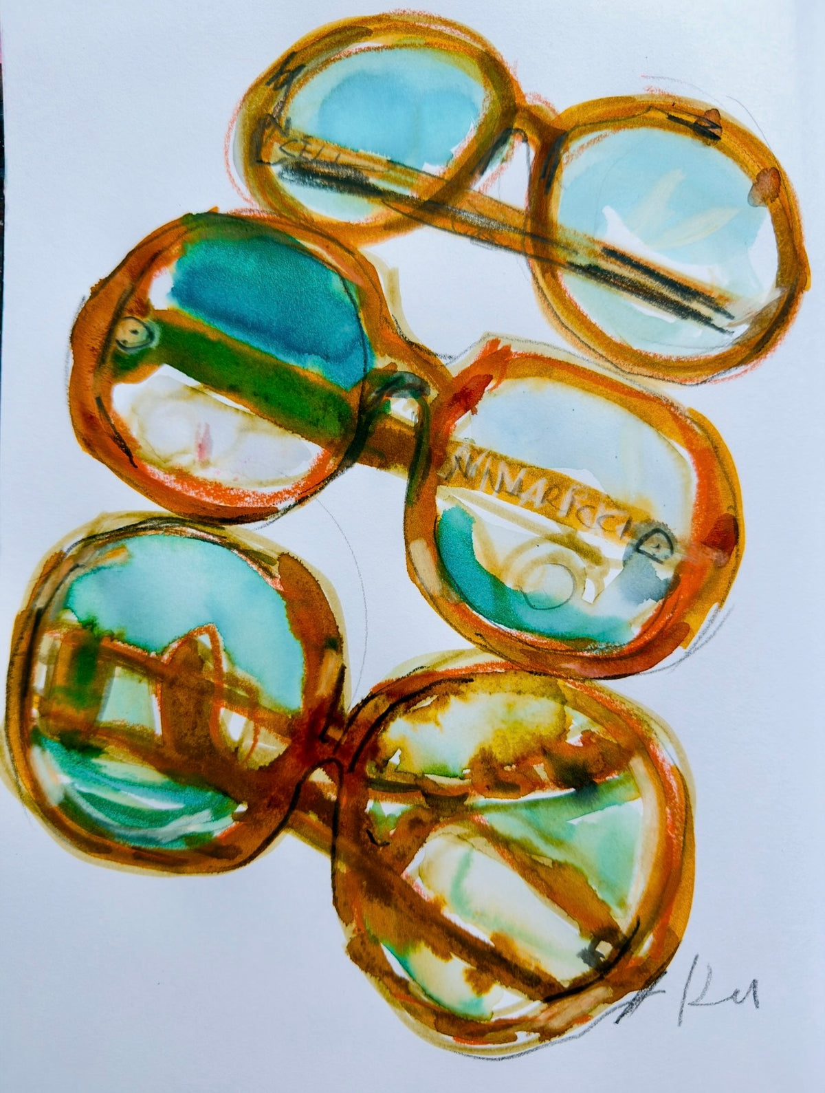 Three sunglasses original