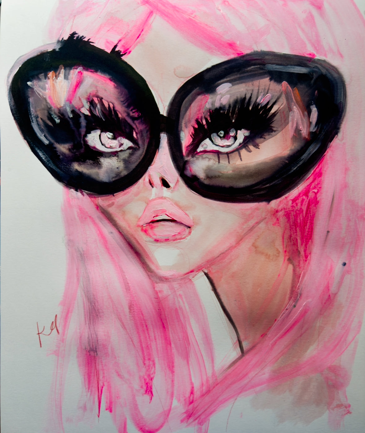 Pink hair original