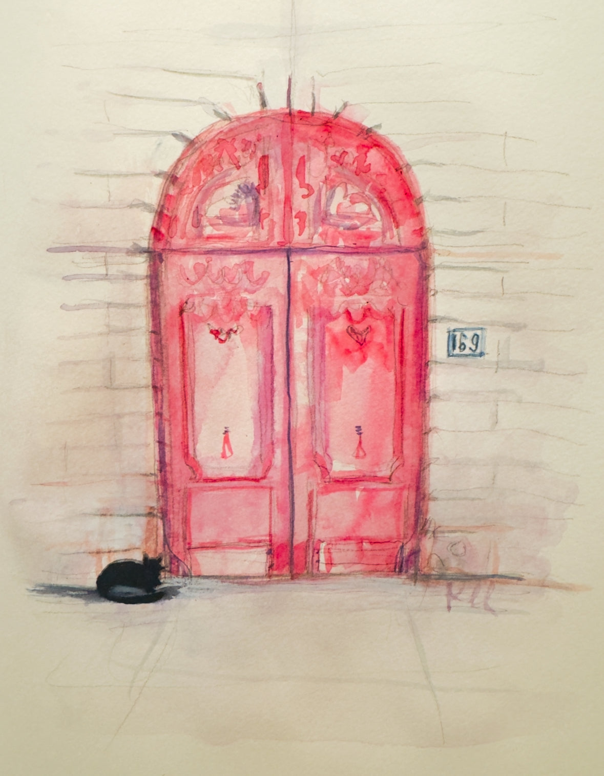 Pink door original.